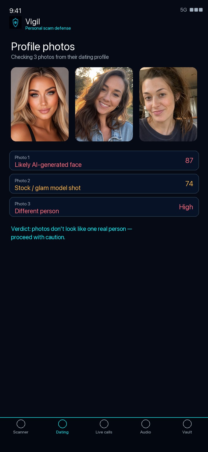 Profile photos